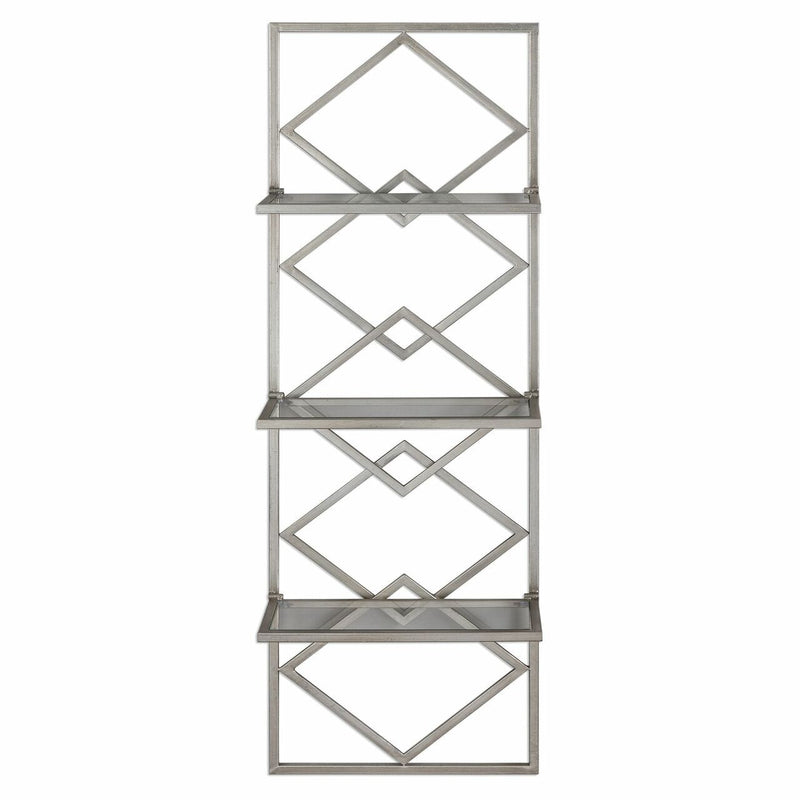 04033 Silvia Silver Wall Shelf