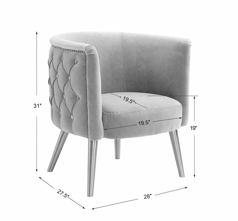 23480 Haider Gray Accent Chair