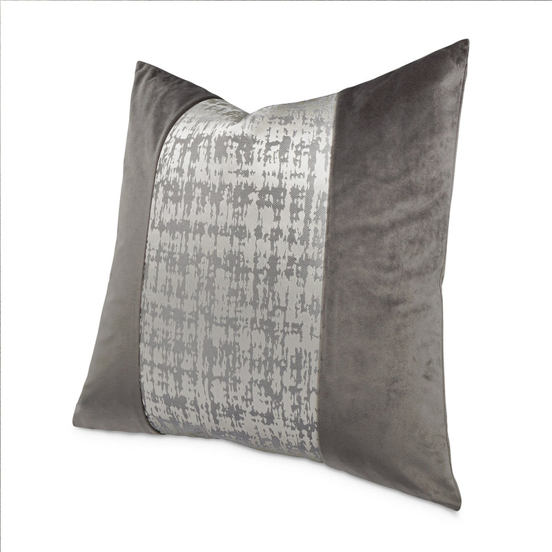 Glamtastic Hodges Silver Square Decorative Pillow (Set of 2)