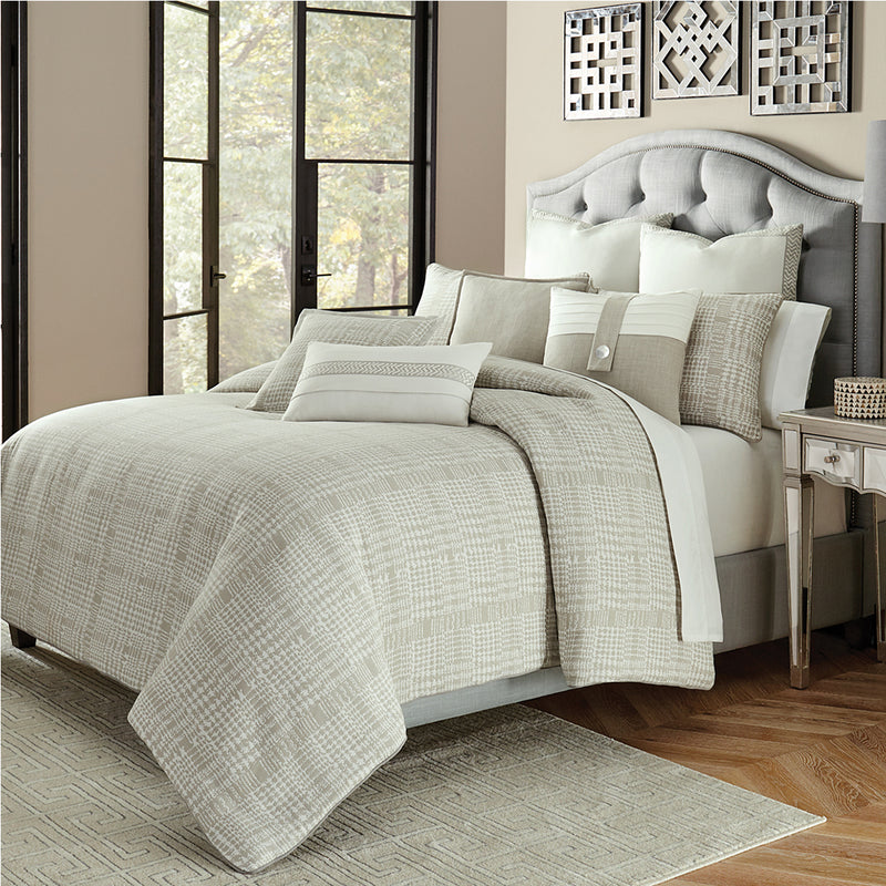 Julianna Grey King Comforter Set (10 pieces)