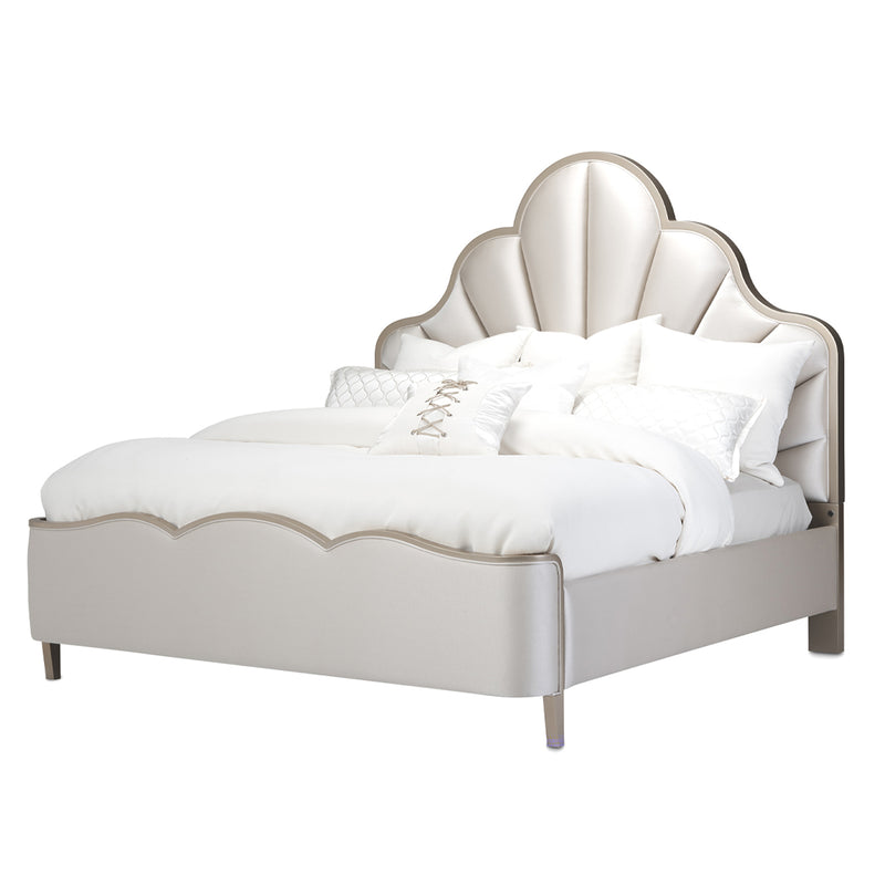 Malibu Crest - Scalloped Bed without Mattress